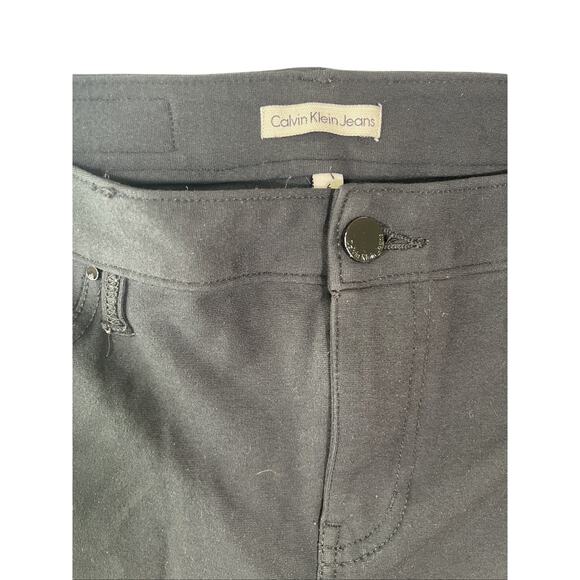 Calvin Klein Jeans Women's Ankle Skinny Pants Black 6 - Picture 2 of 6